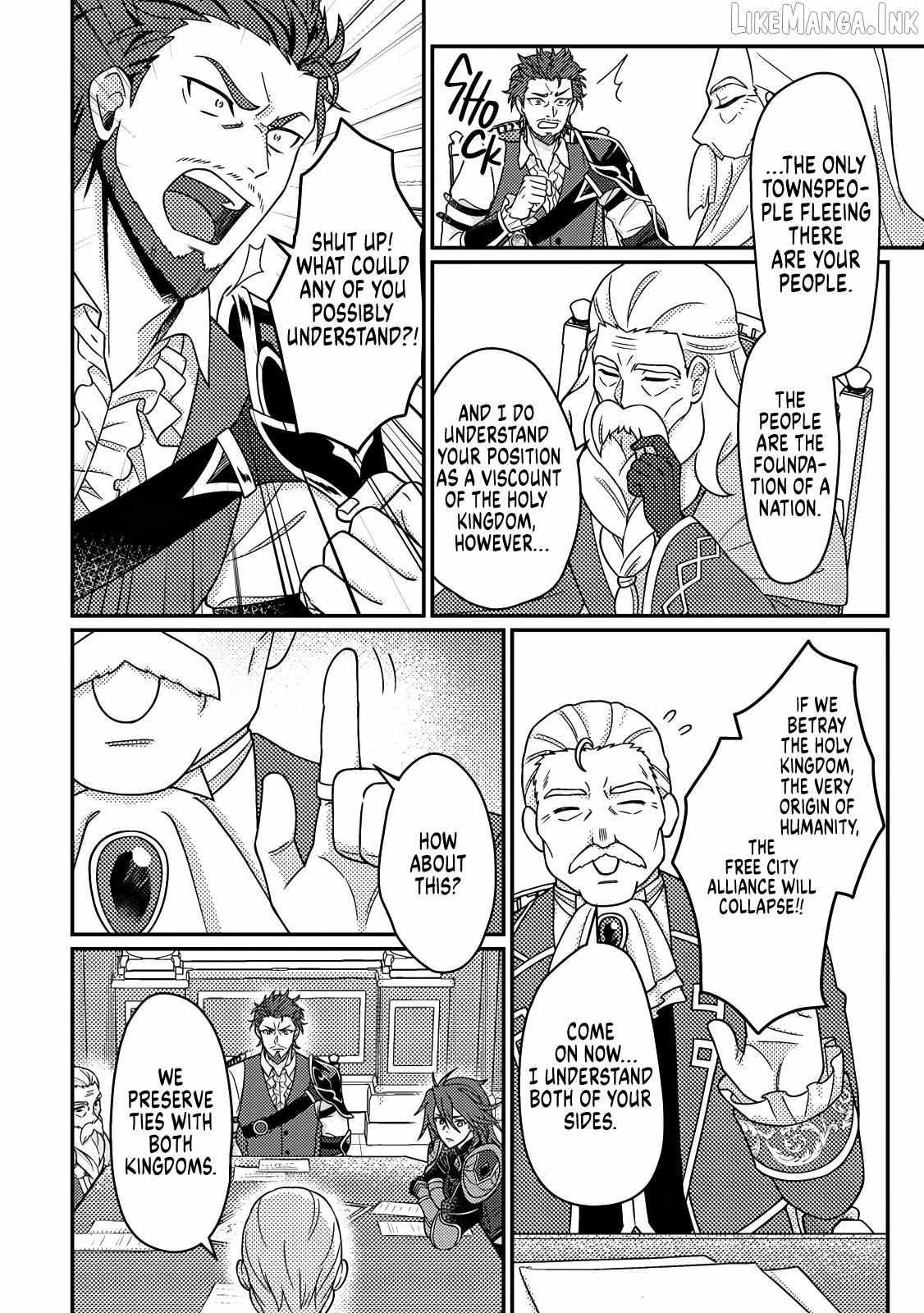 Revolution in production with the blessings of the gods - While living a leisurely, slow life in a corner of another world, somehow a diverse group of people gathered to form the strongest nation... Chapter 35.1 page 7