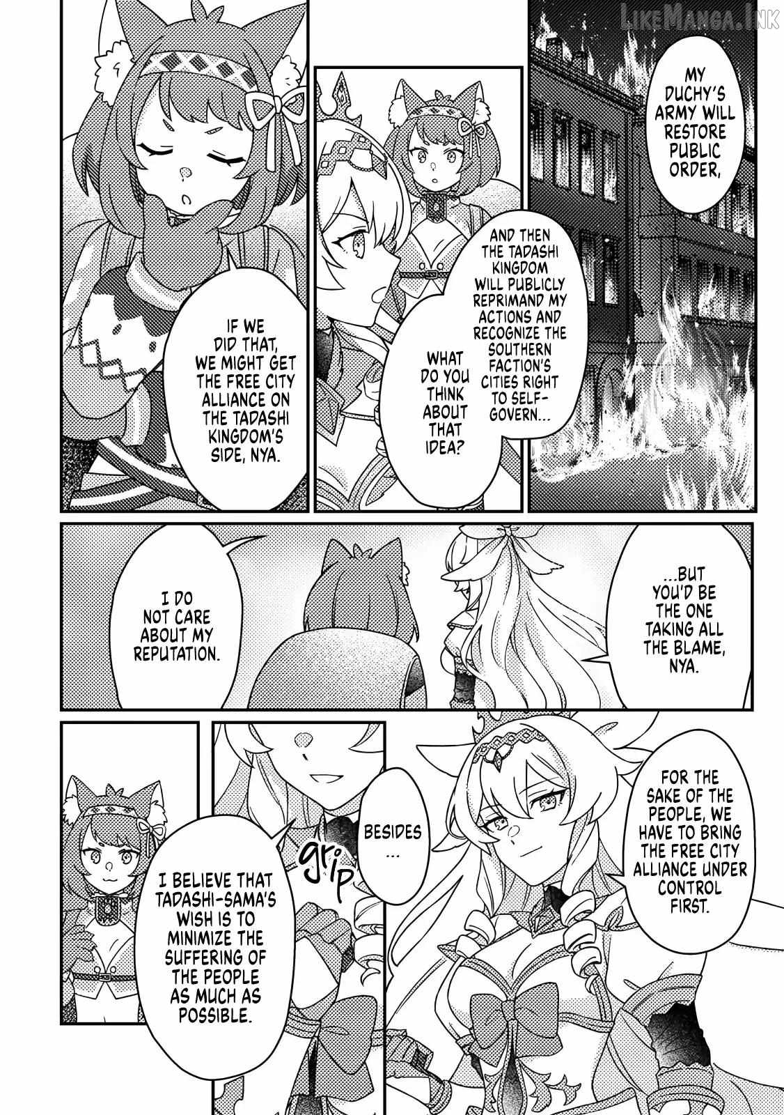 Revolution in production with the blessings of the gods - While living a leisurely, slow life in a corner of another world, somehow a diverse group of people gathered to form the strongest nation... Chapter 35.2 page 11