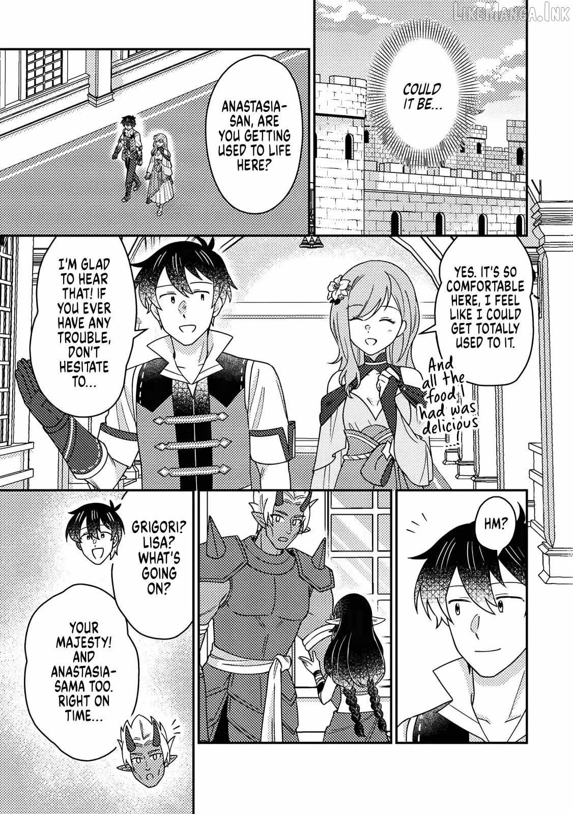 Revolution in production with the blessings of the gods - While living a leisurely, slow life in a corner of another world, somehow a diverse group of people gathered to form the strongest nation... Chapter 36.1 page 4