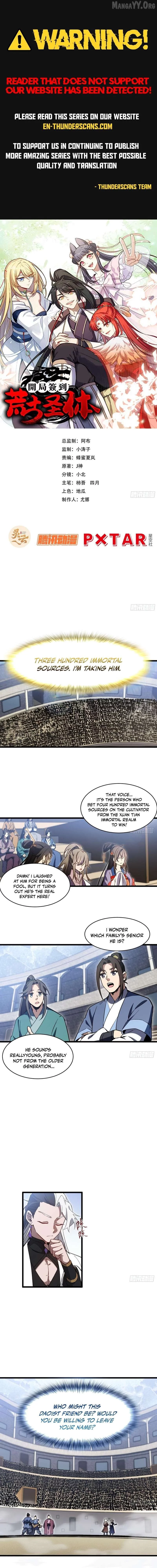 Start by signing in and obtaining the Ancient Divine Body Chapter 125 page 1