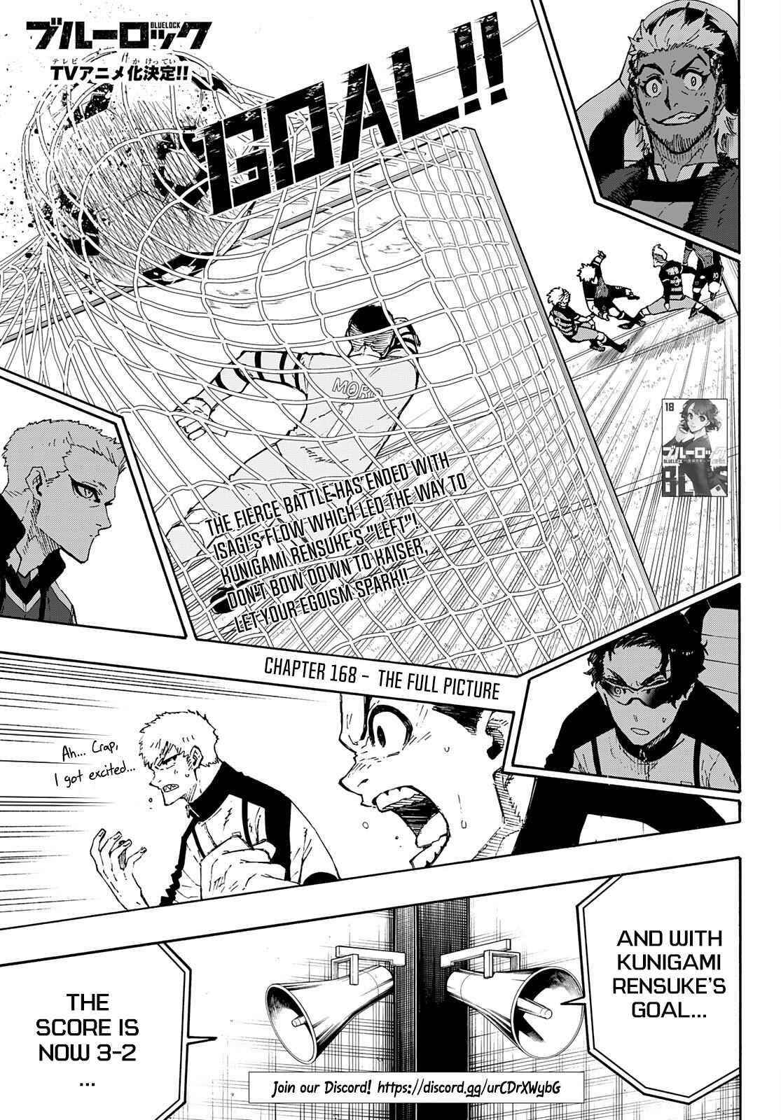 Blue Lock Chapter 168 page 2