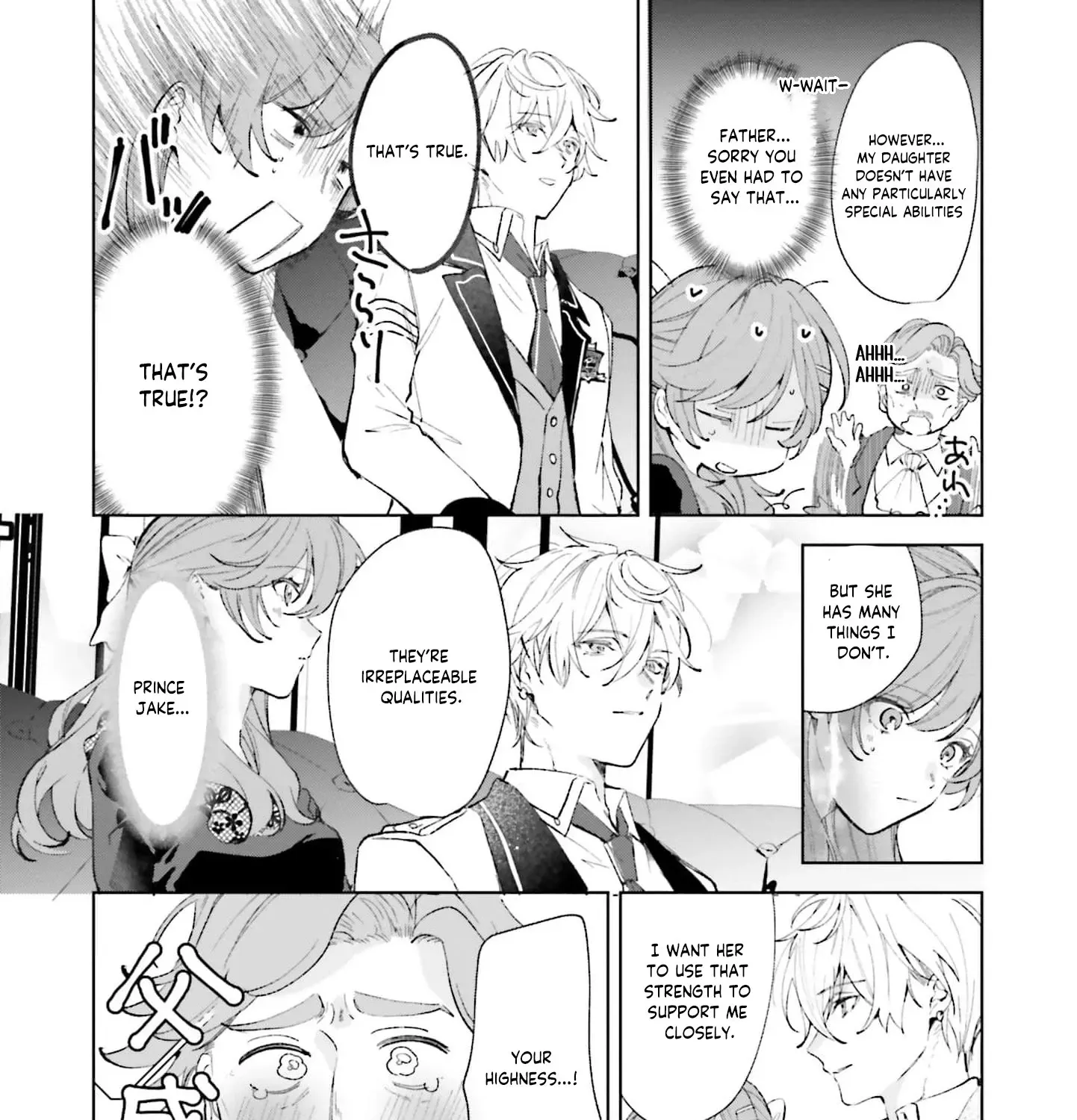 Shitaiyaku Reijo ni Tensei Shitara Kuromaku Oji ni Shuchaku sare Chaimashita Chapter 5 page 56