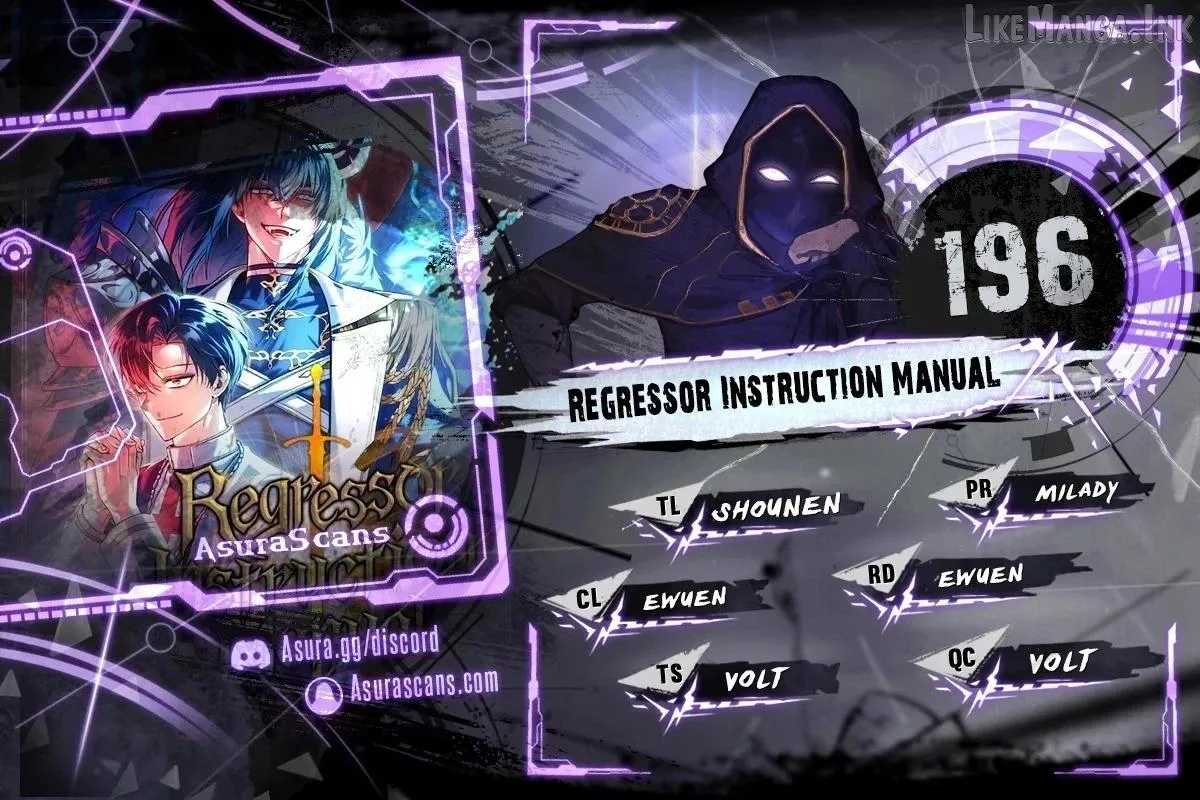 Regressor instructional manual Chapter 196 page 1