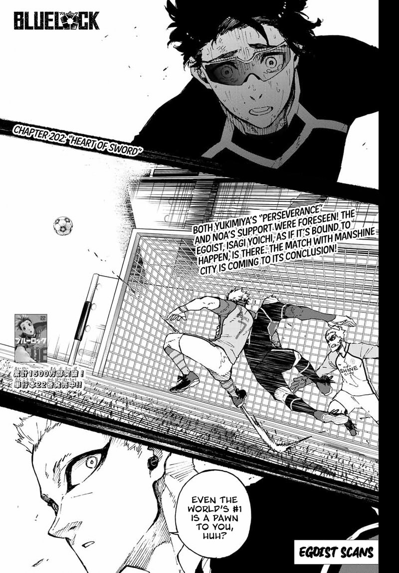 Blue Lock Chapter 202 page 2
