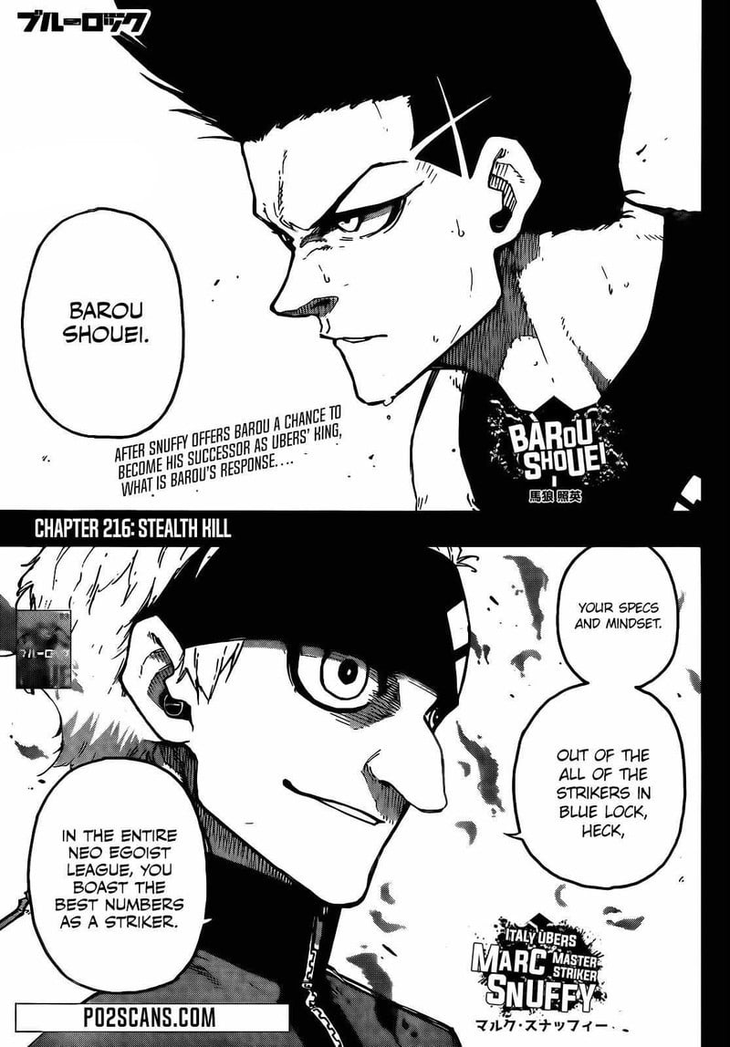 Blue Lock Chapter 216 page 2