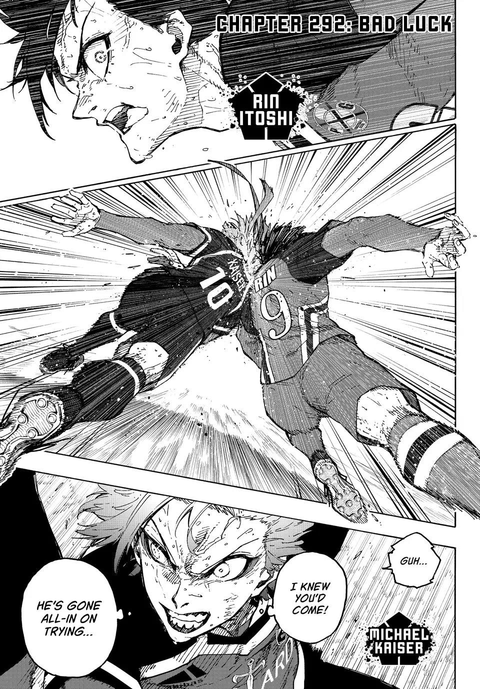 Blue Lock Chapter 292 page 2