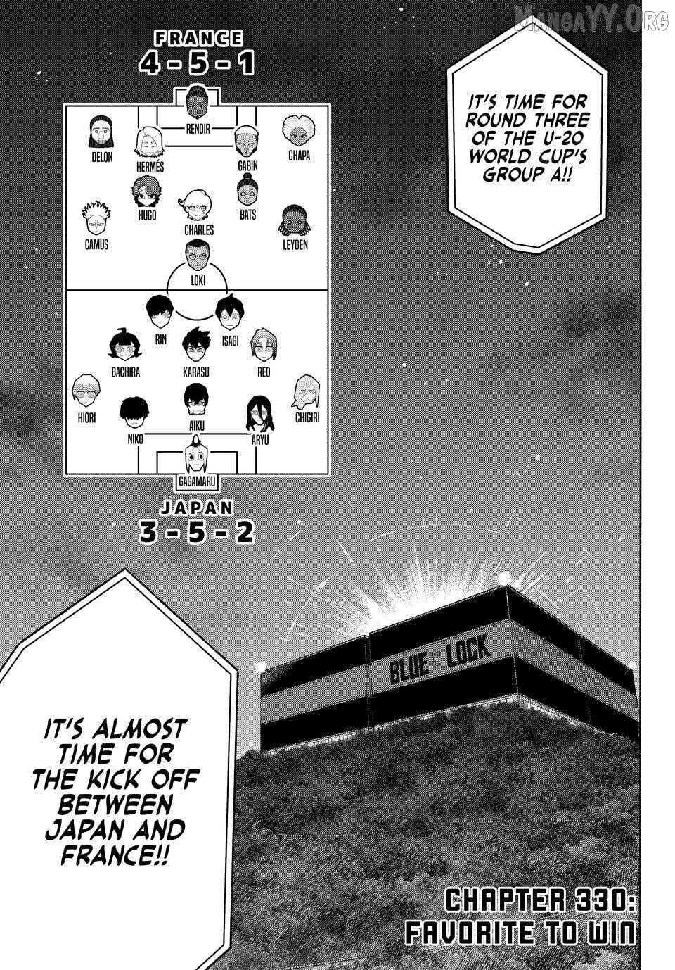 Blue Lock Chapter 330 page 2