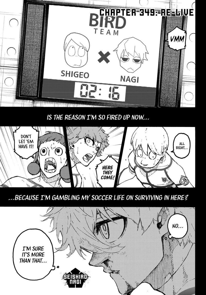 Blue Lock Chapter 349 page 1