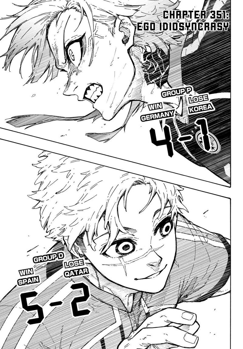 Blue Lock Chapter 351 page 1