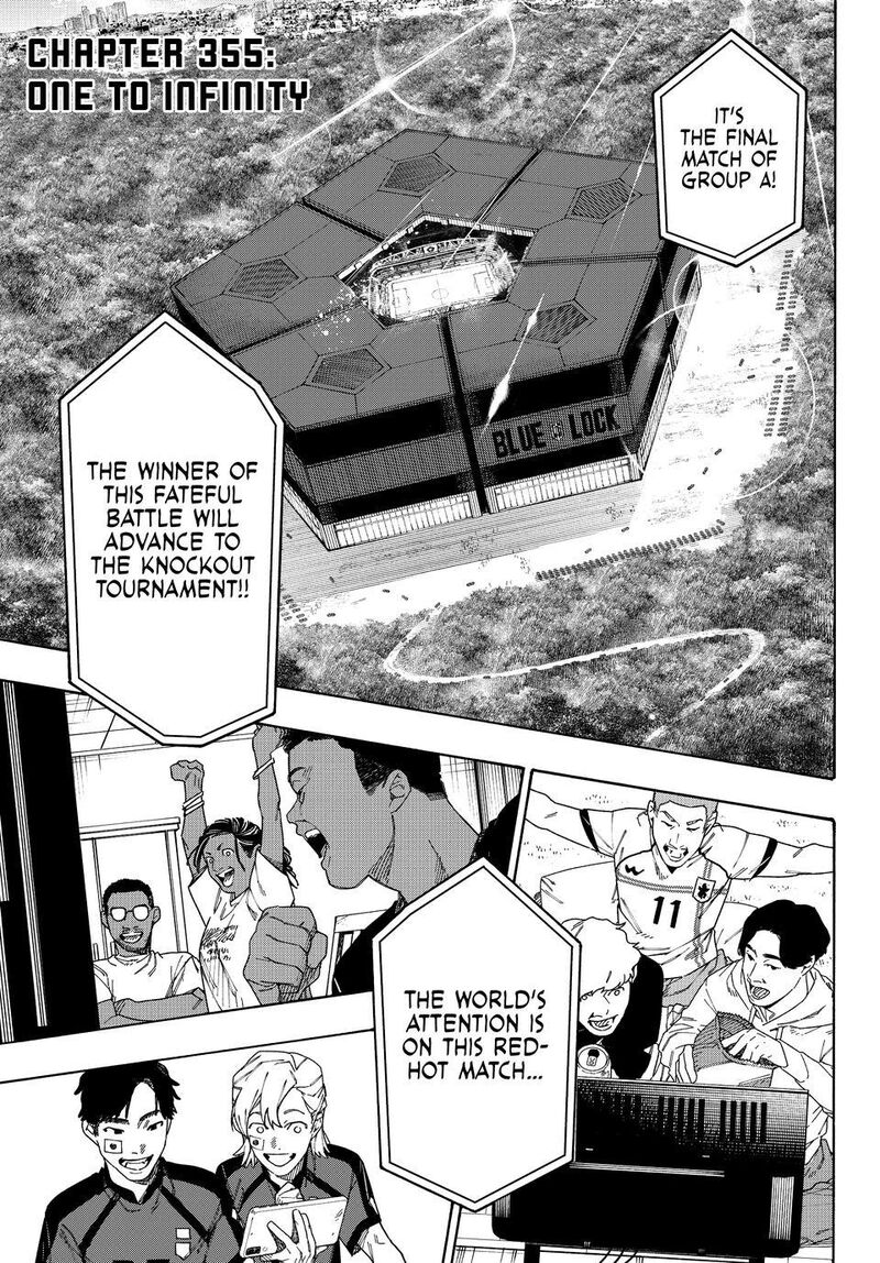 Blue Lock Chapter 355 page 1