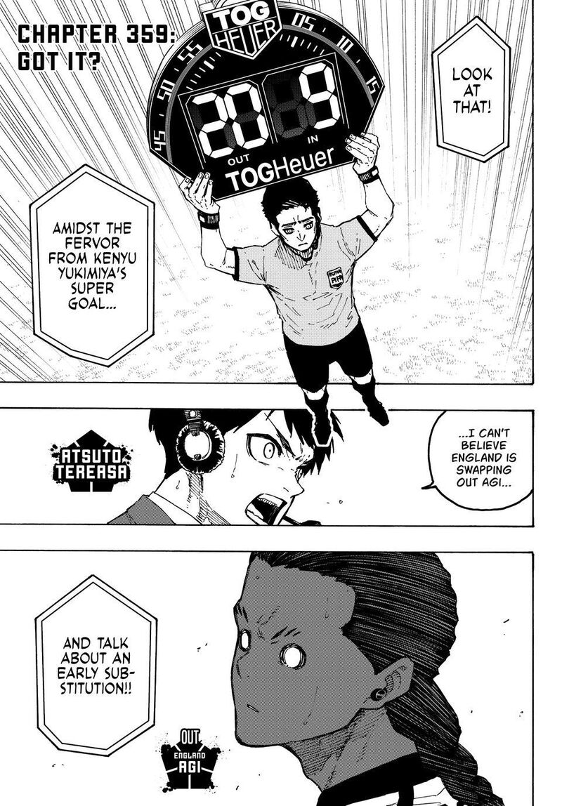 Blue Lock Chapter 359 page 1