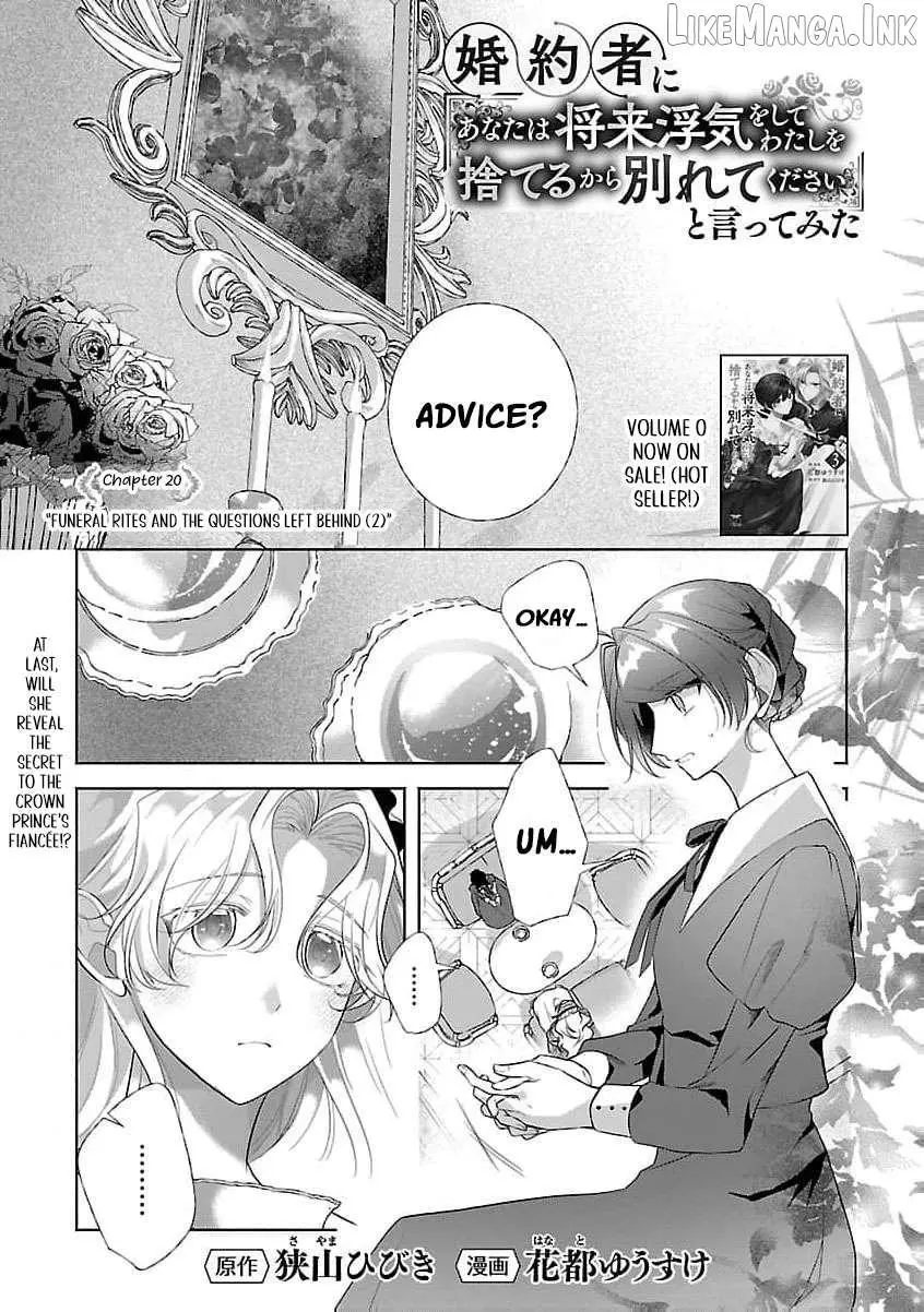I Told My Fiancé: ‘You’ll Cheat on Me and Abandon Me in the Future, So Let’s Break Up’ Chapter 20 page 4