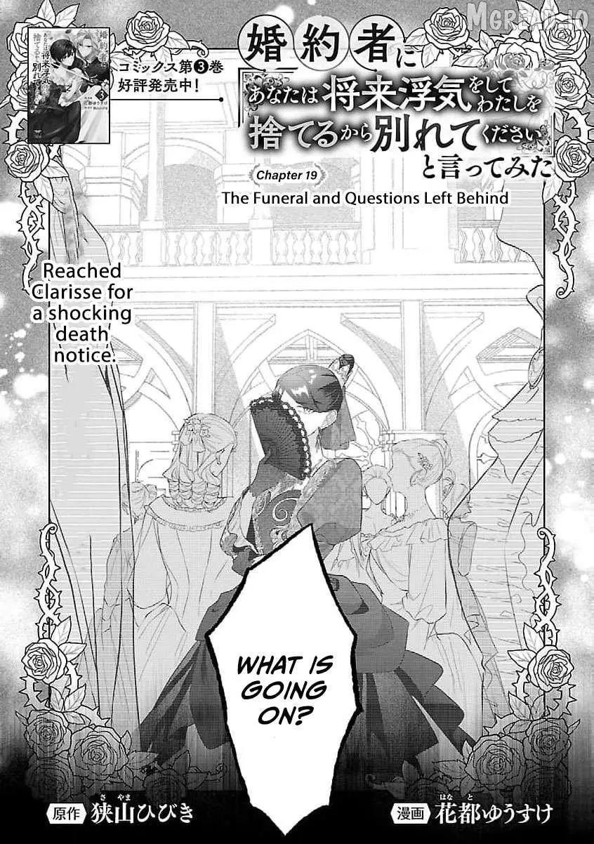 I Told My Fiancé: ‘You’ll Cheat on Me and Abandon Me in the Future, So Let’s Break Up’ Chapter 19 page 4