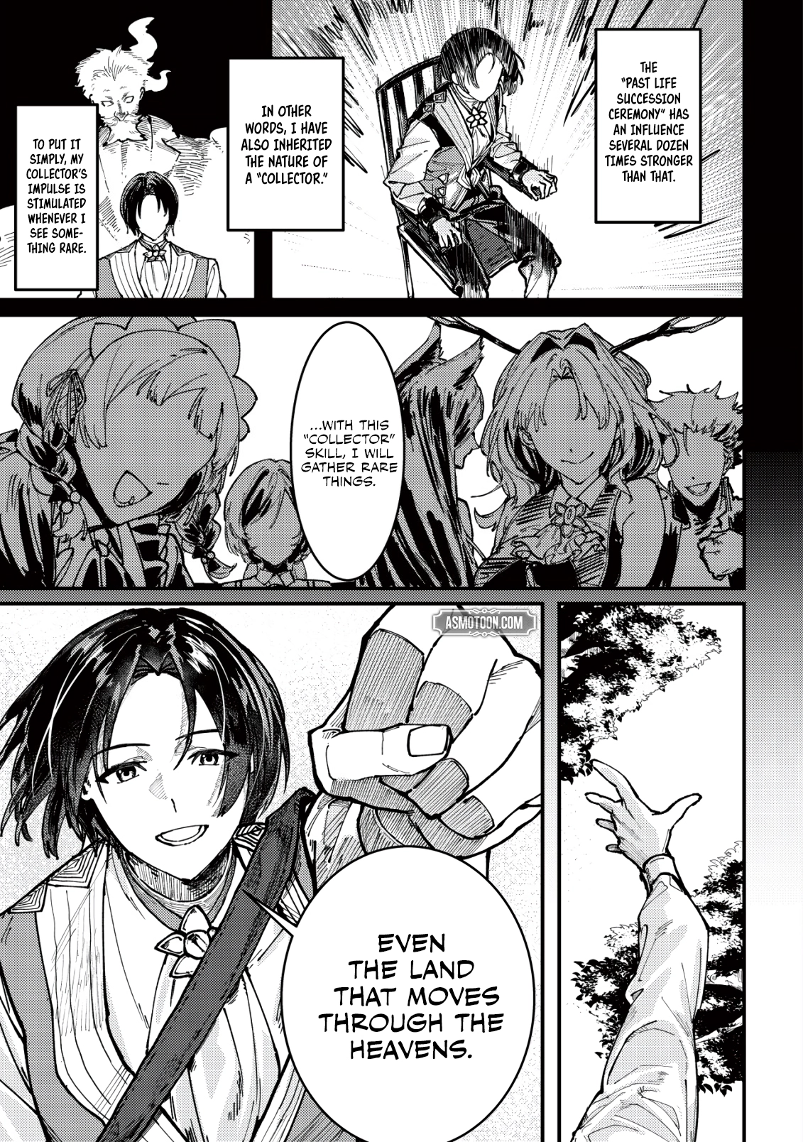 Majo to Mashou to Mahou no Rakuen: Tsuihou Sareta Tensei Kizoku no Jiyuu Kimama na "Shuushuuka" Seikatsu. Hazure Zensei ni Mezameta Shounen wa, Isekai de Kiyoshi Ken Momofumofu mo Jibun no Shiro mo Te ni Ireru Chapter 1 page 27