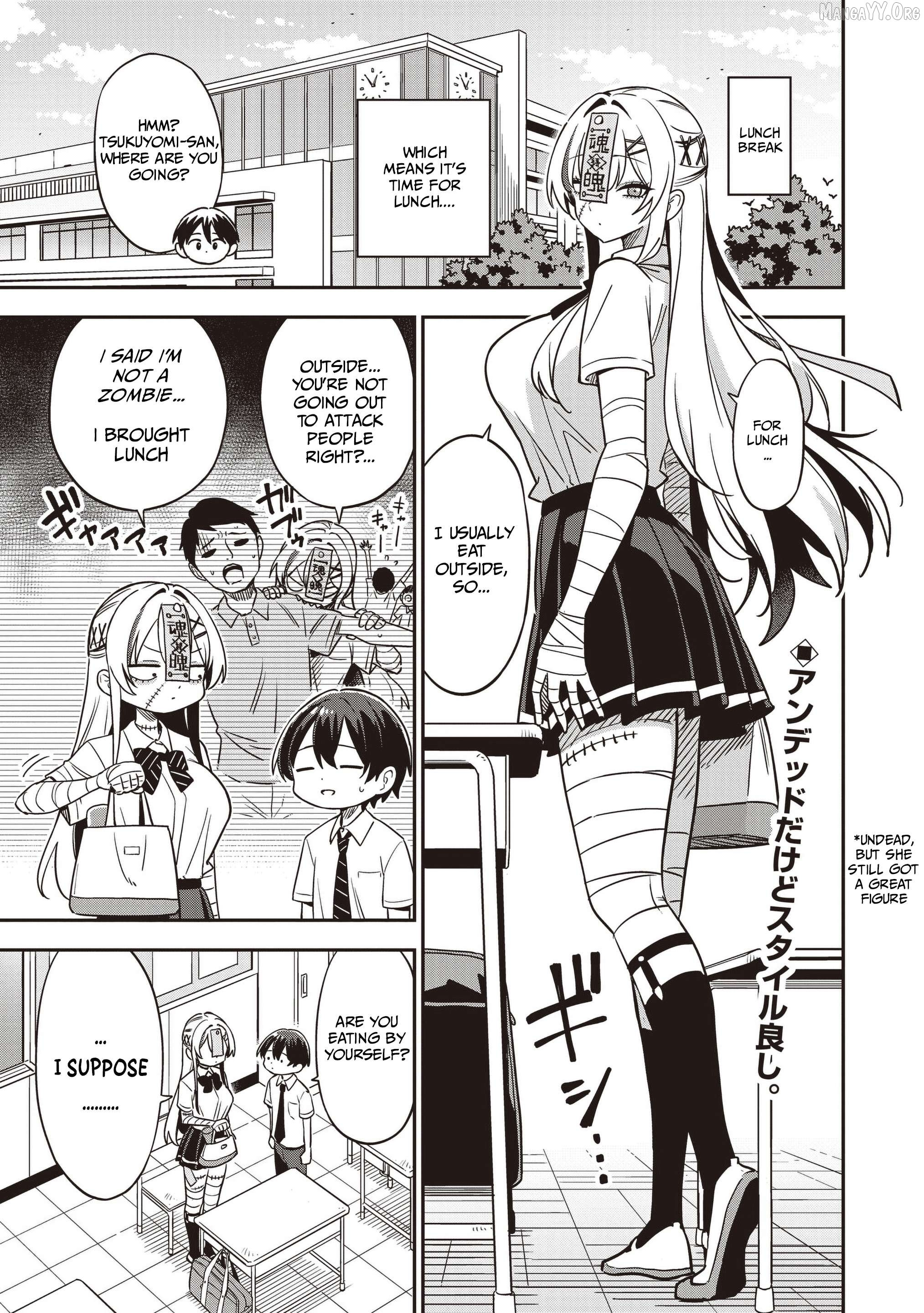 Undead-san no Bukiyou na Seishun Chapter 3.1 page 1