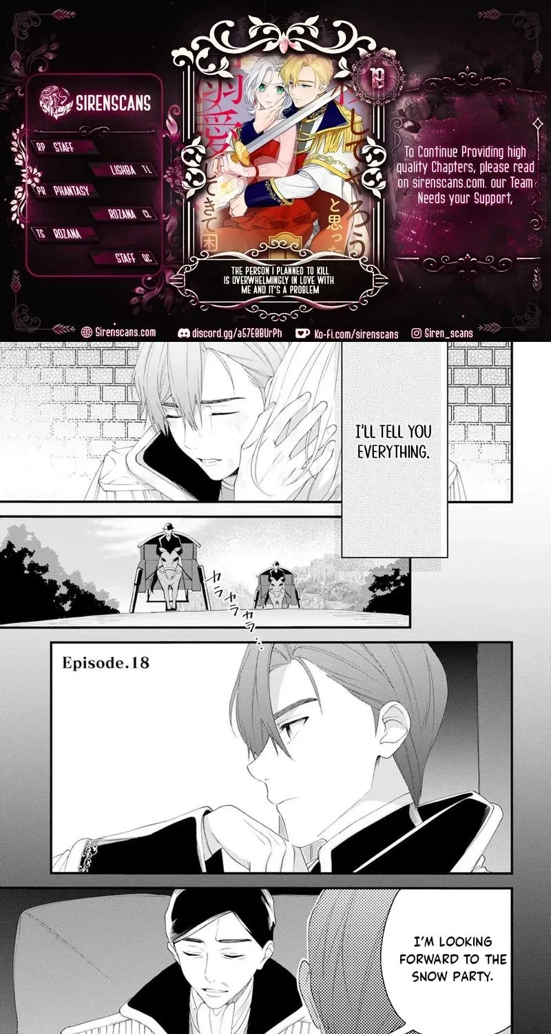 The Person I Planned to Kill Is Overwhelmingly in Love With Me and It’s a Problem Chapter 18 page 1