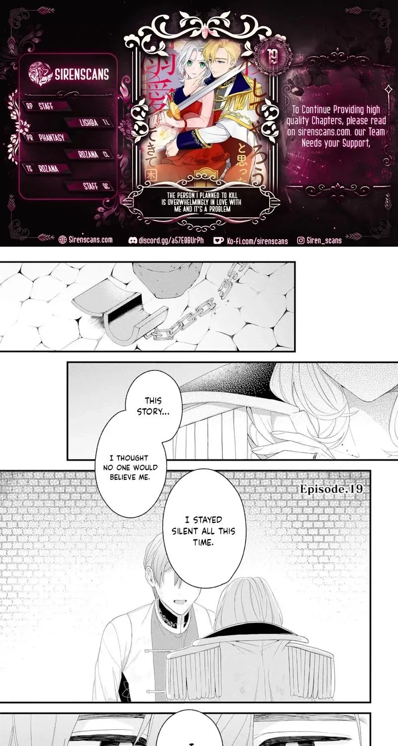 The Person I Planned to Kill Is Overwhelmingly in Love With Me and It’s a Problem Chapter 19 page 1