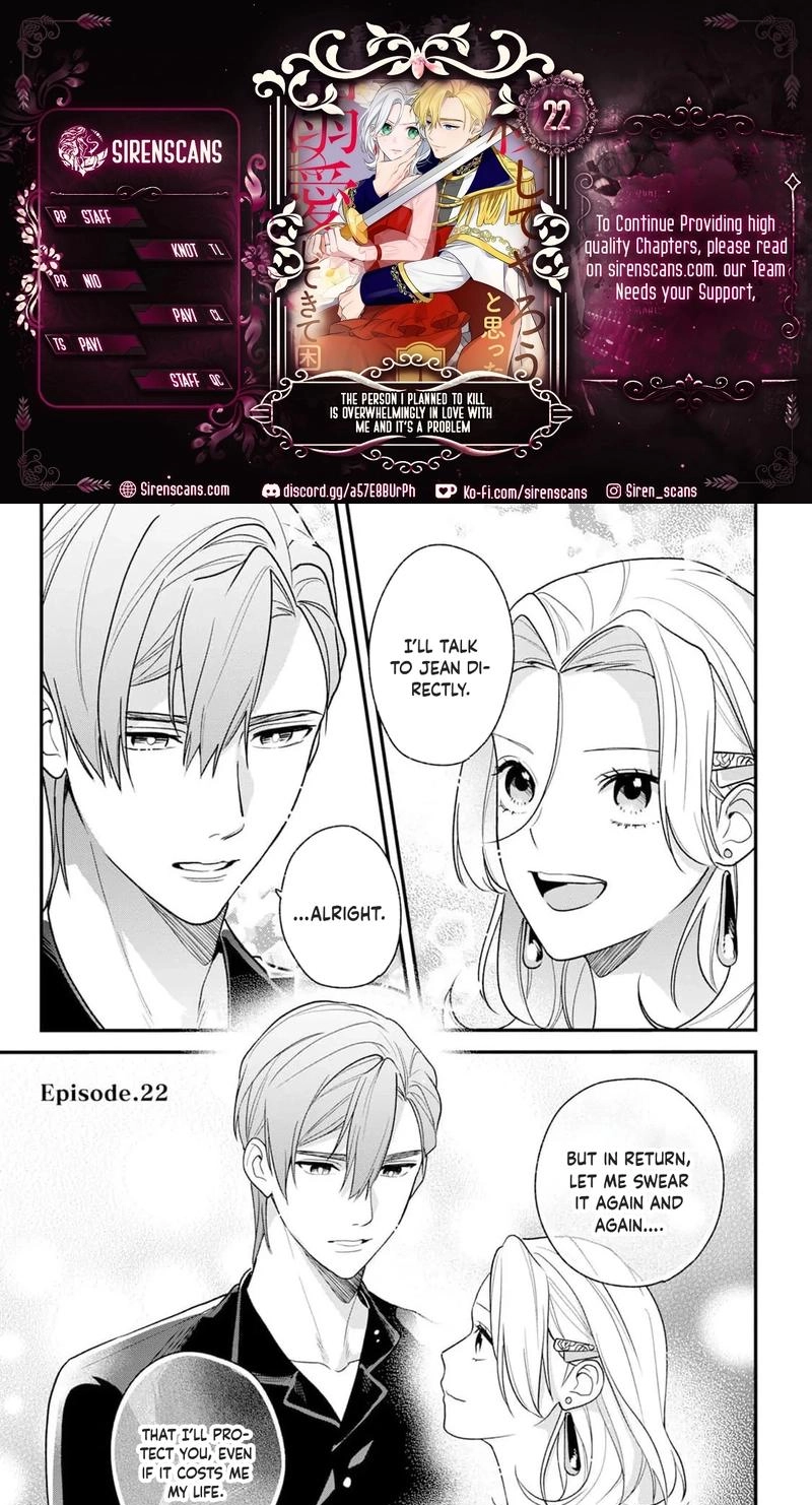 The Person I Planned to Kill Is Overwhelmingly in Love With Me and It’s a Problem Chapter 22 page 1