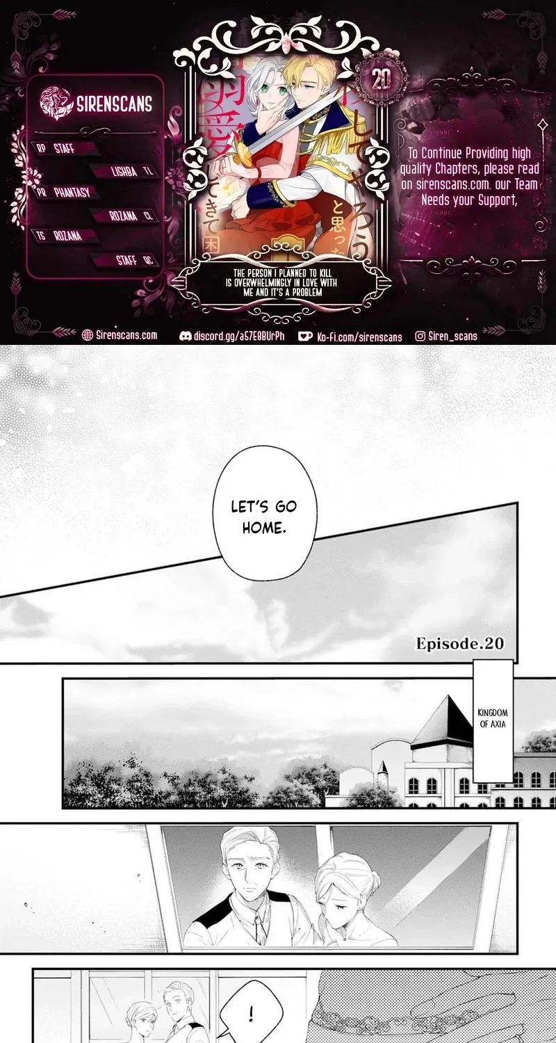 The Person I Planned to Kill Is Overwhelmingly in Love With Me and It’s a Problem Chapter 20 page 1