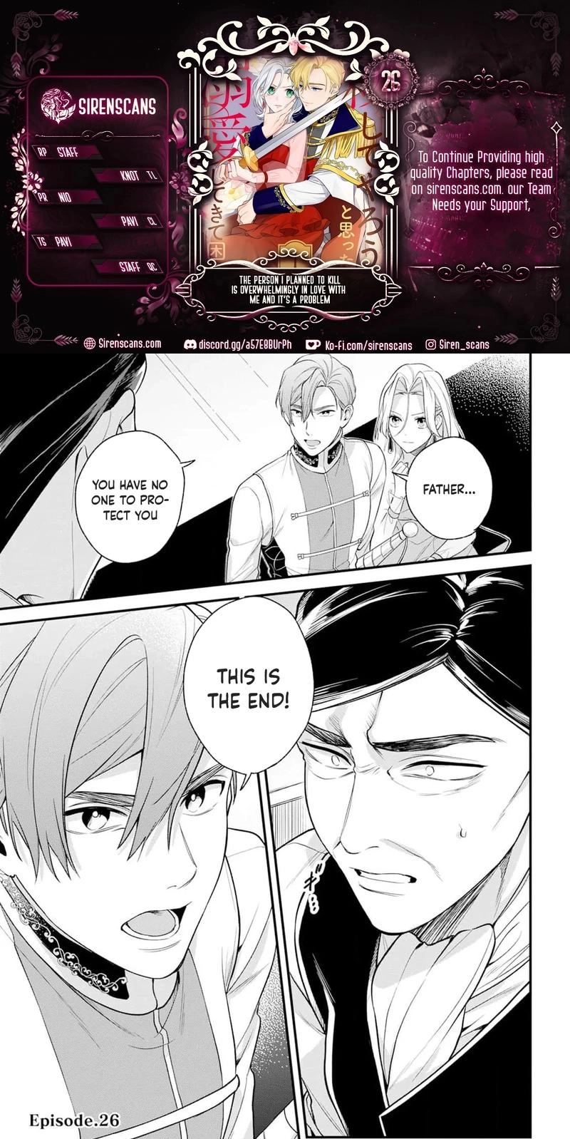 The Person I Planned to Kill Is Overwhelmingly in Love With Me and It’s a Problem Chapter 26 page 1