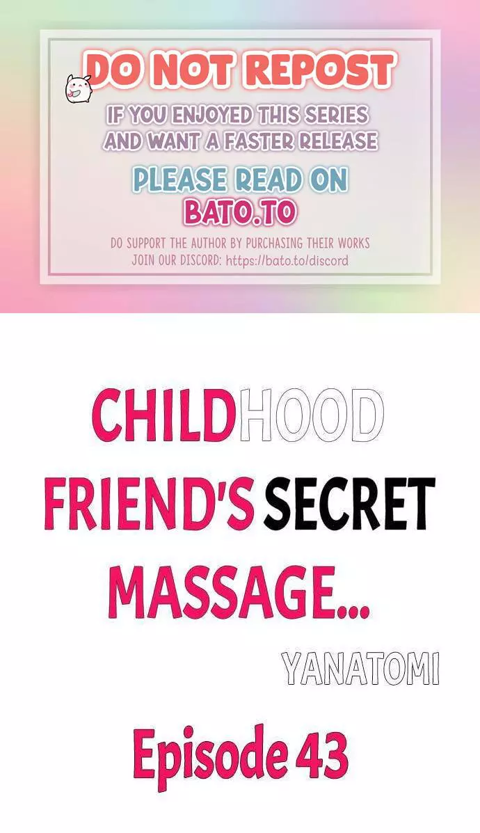 Childhood Friend's Secret Massage... Chapter 43 page 1