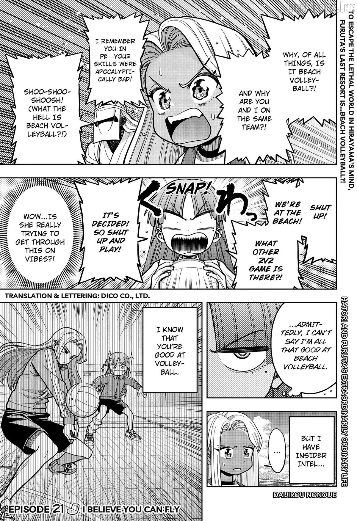 Hatori and Furuta's Extraordinarily Ordinary Life Chapter 21 page 1
