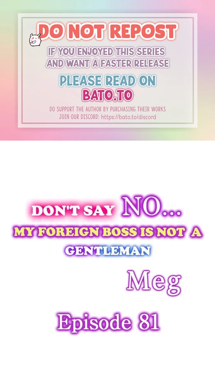 Don't Say No... My Foreign Boss is Not A Gentleman Chapter 81 page 1