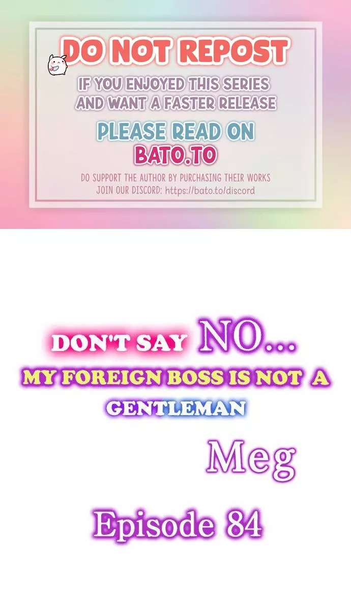 Don't Say No... My Foreign Boss is Not A Gentleman Chapter 84 page 1