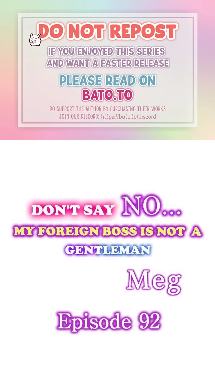 Don't Say No... My Foreign Boss is Not A Gentleman Chapter 92 page 1