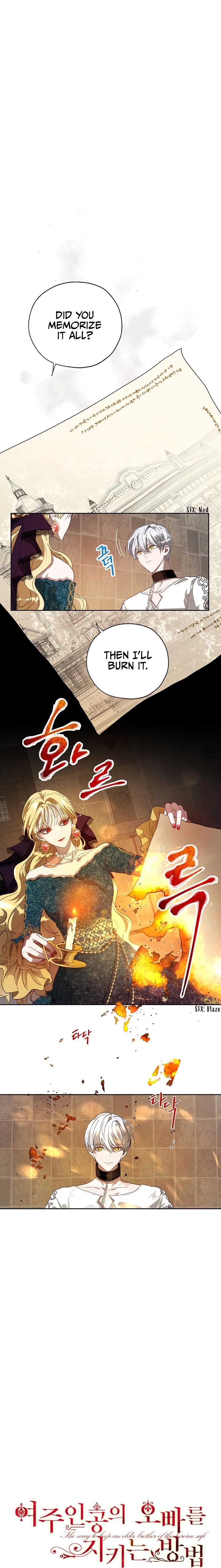 The Way to Protect the Female Lead's Older Brother Chapter 11 page 1
