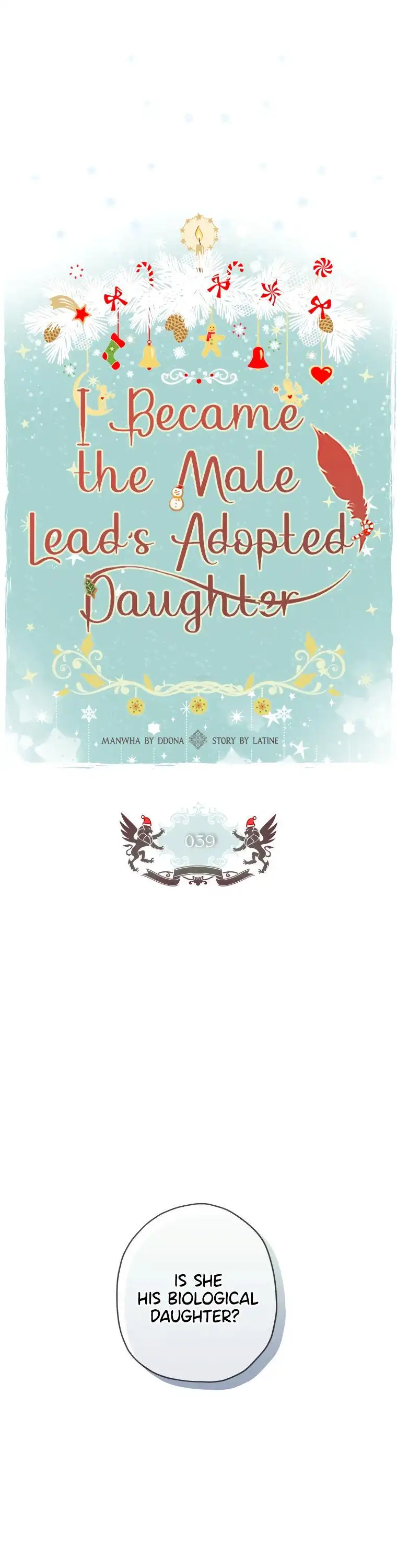 I Became the Male Lead’s Adopted Daughter Chapter 39 page 1