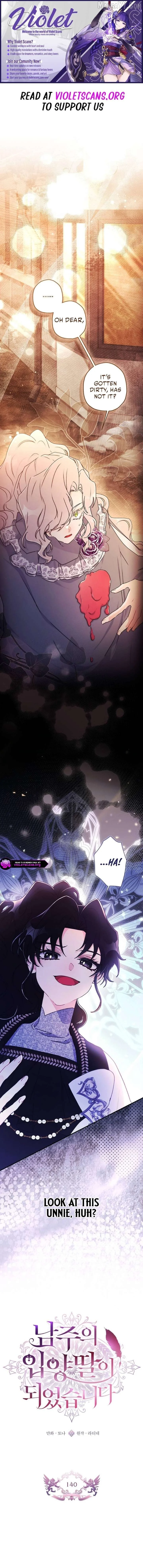 I Became the Male Lead’s Adopted Daughter Chapter 140 page 1