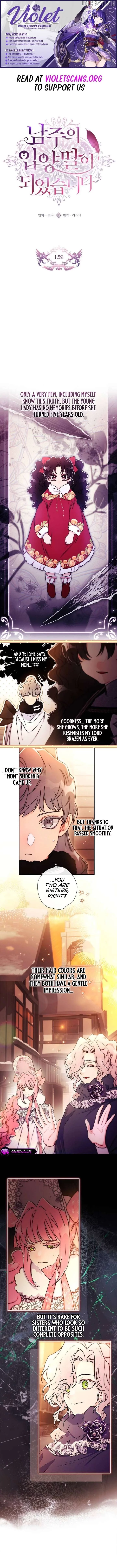 I Became the Male Lead’s Adopted Daughter Chapter 139 page 1