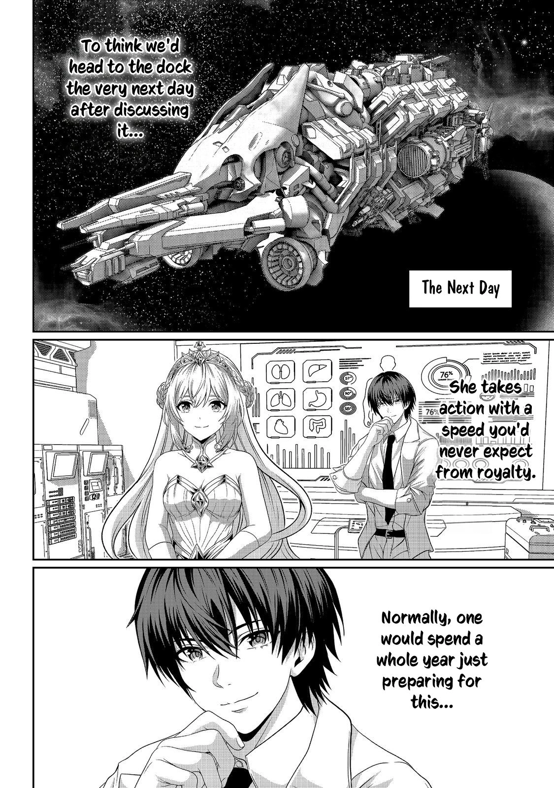 Koko wa Makasete Sakini Ike! wo shitai Shinitagari no Nozomanu Uchuu Gekokujou Chapter 19 page 9