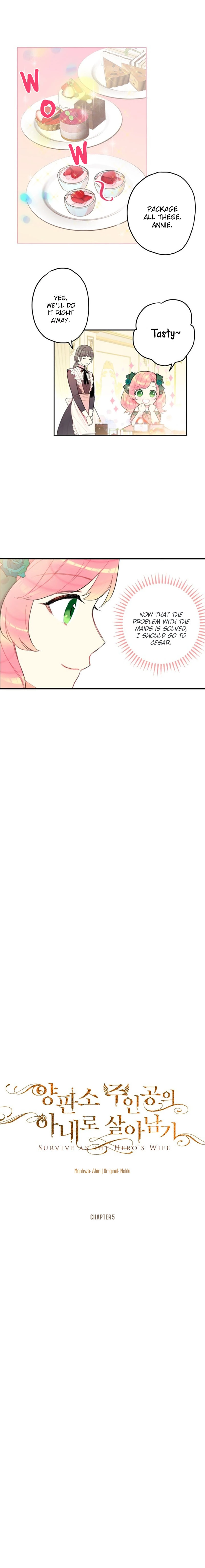 Survive as the Hero's Wife Chapter 5 page 1