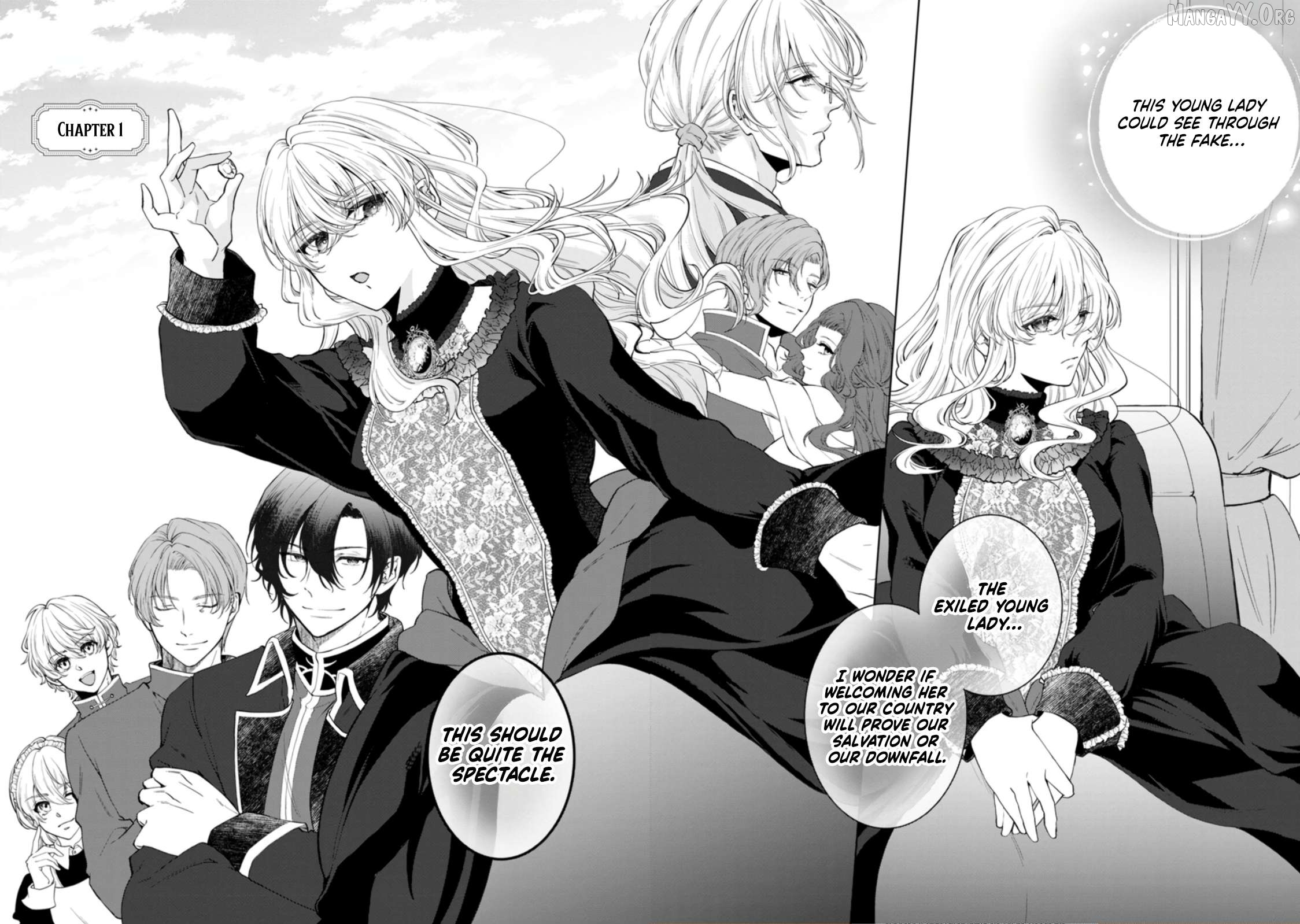 Akuyaku Reijo no Nariagari Ringoku de Hoseki no Seijo to Yobareru Made Chapter 1 page 4