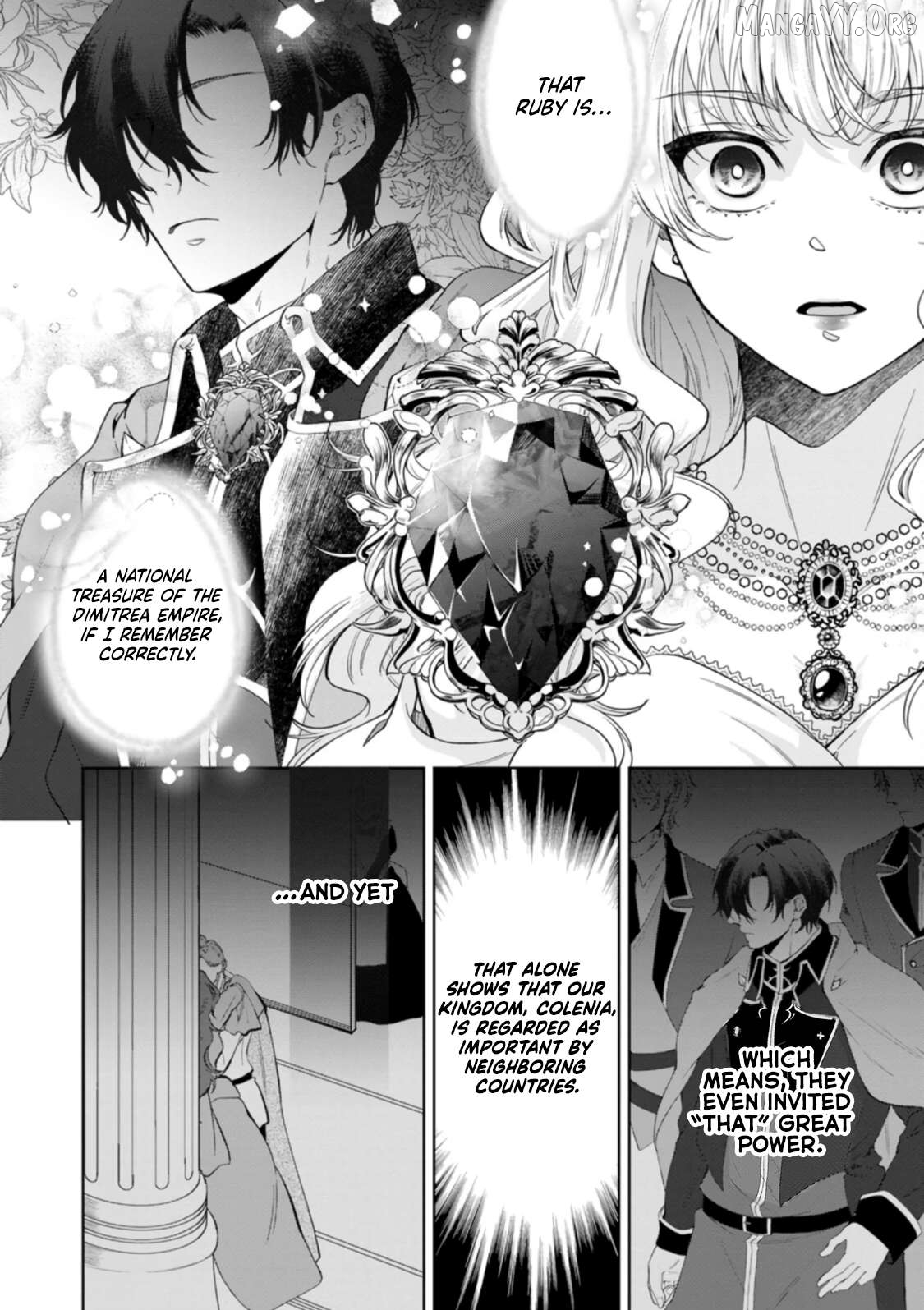 Akuyaku Reijo no Nariagari Ringoku de Hoseki no Seijo to Yobareru Made Chapter 1 page 31