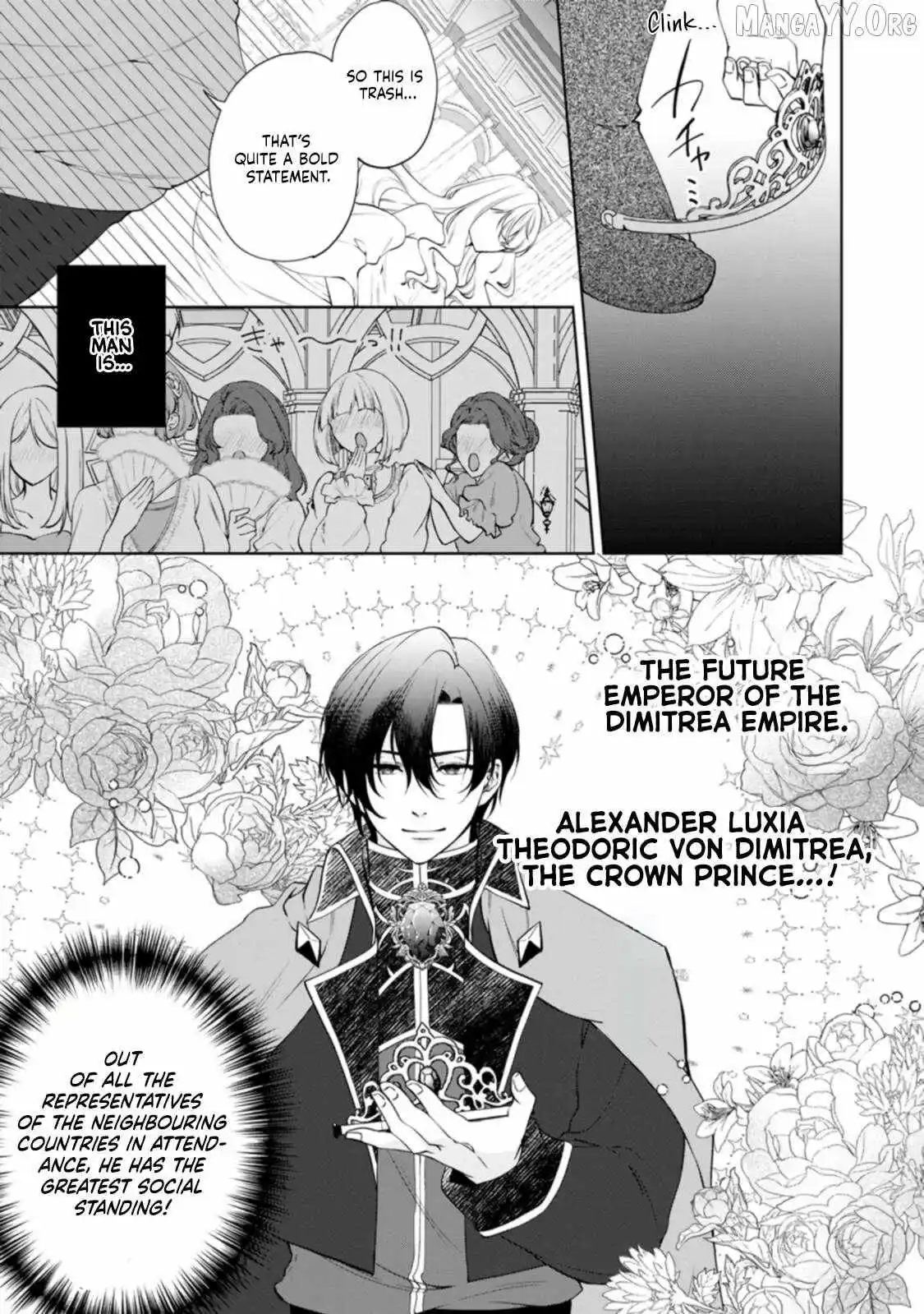 Akuyaku Reijo no Nariagari Ringoku de Hoseki no Seijo to Yobareru Made Chapter 2 page 8