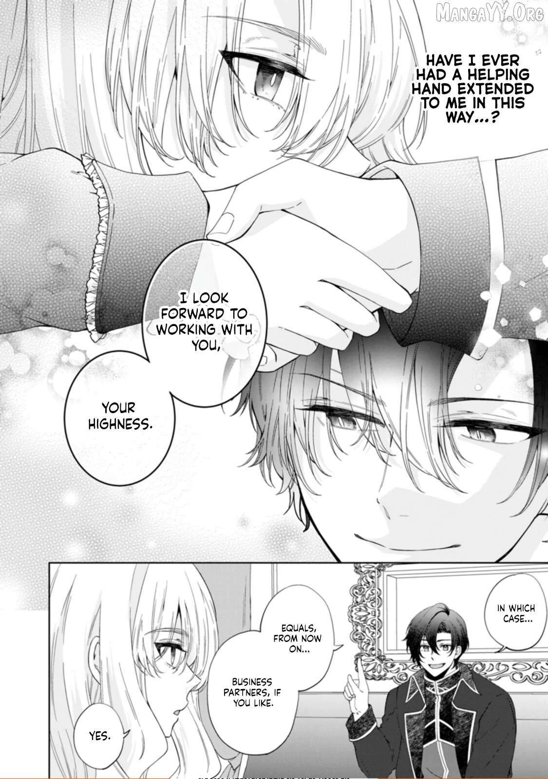 Akuyaku Reijo no Nariagari Ringoku de Hoseki no Seijo to Yobareru Made Chapter 3 page 44