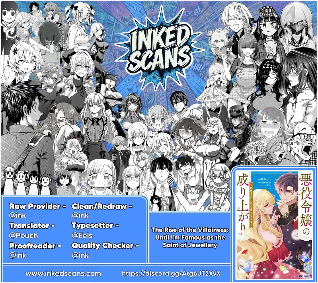Akuyaku Reijo no Nariagari Ringoku de Hoseki no Seijo to Yobareru Made Chapter 6 page 36