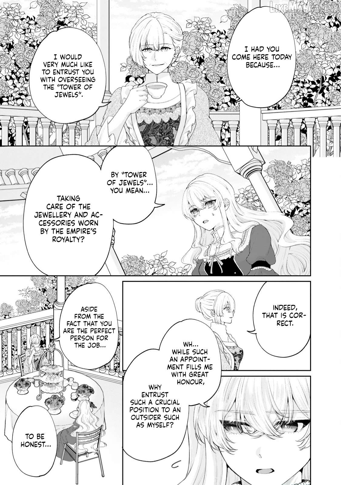 Akuyaku Reijo no Nariagari Ringoku de Hoseki no Seijo to Yobareru Made Chapter 9 page 7