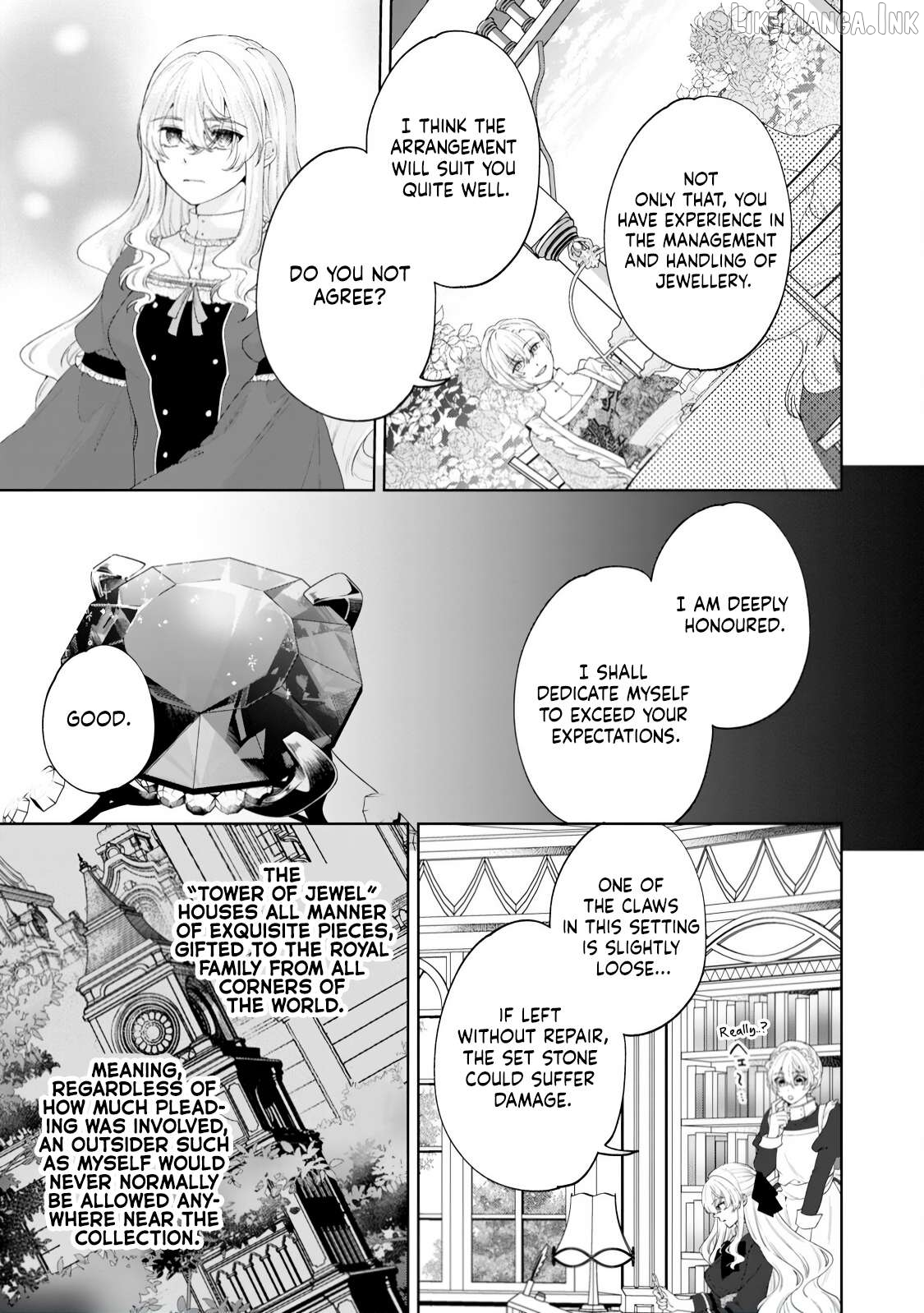 Akuyaku Reijo no Nariagari Ringoku de Hoseki no Seijo to Yobareru Made Chapter 9 page 9