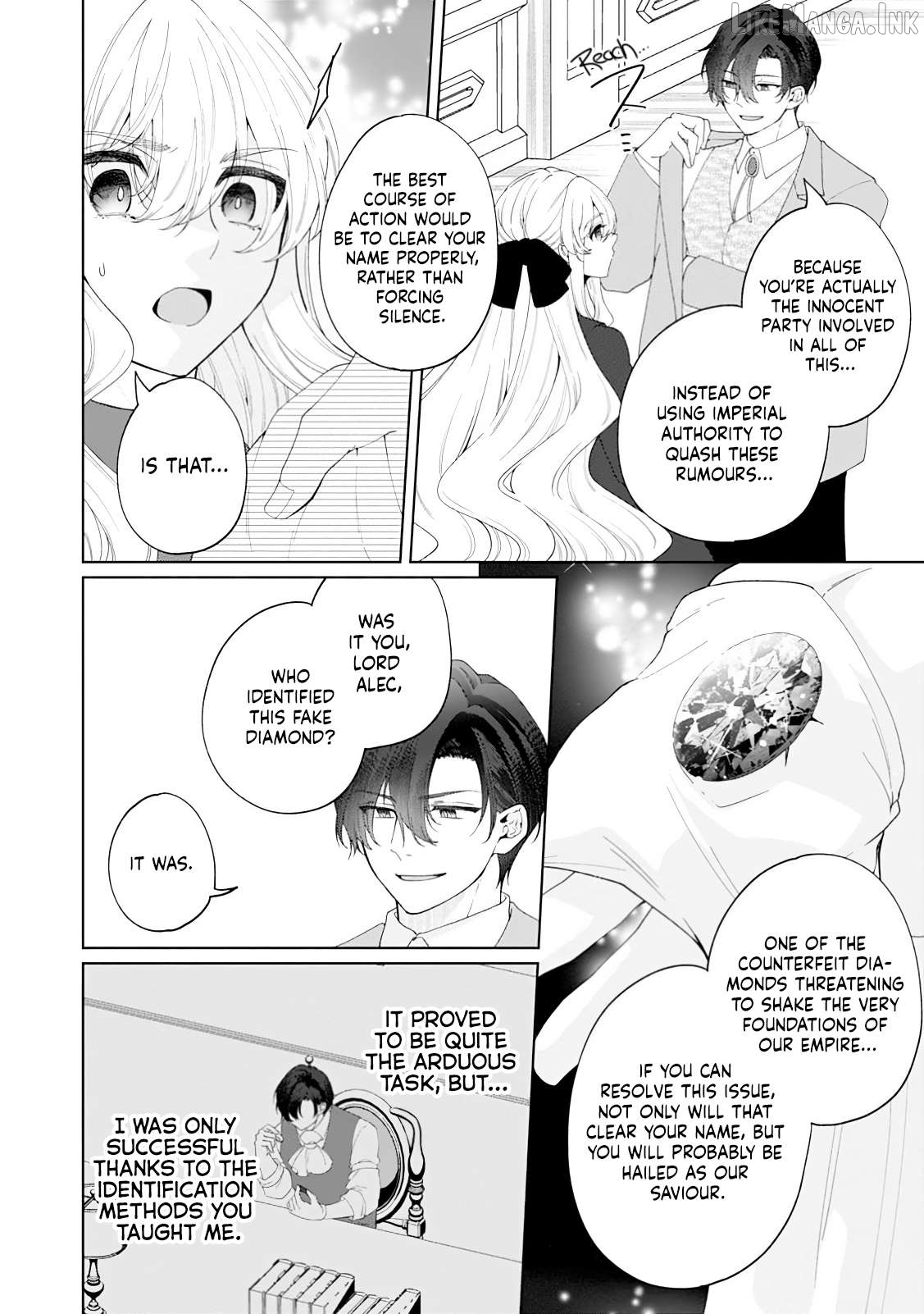 Akuyaku Reijo no Nariagari Ringoku de Hoseki no Seijo to Yobareru Made Chapter 10 page 14