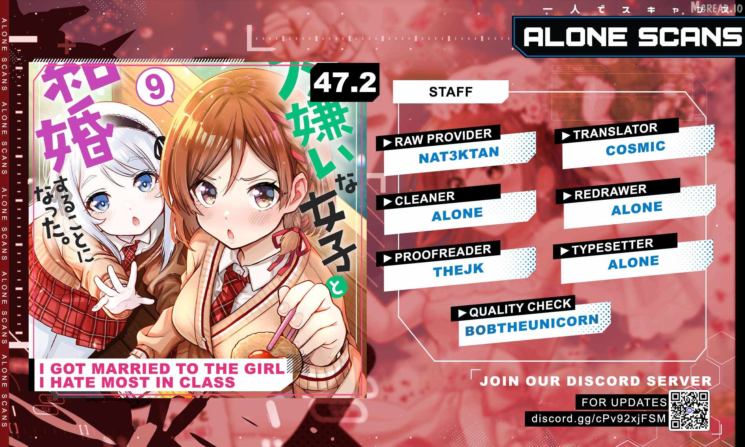 Class no Daikirai na Joshi to Kekkon Suru Koto ni Natta Chapter 47.2 page 2