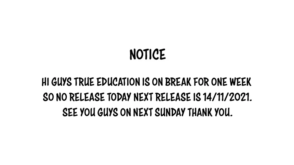 True Education Chapter 57.5 page 1