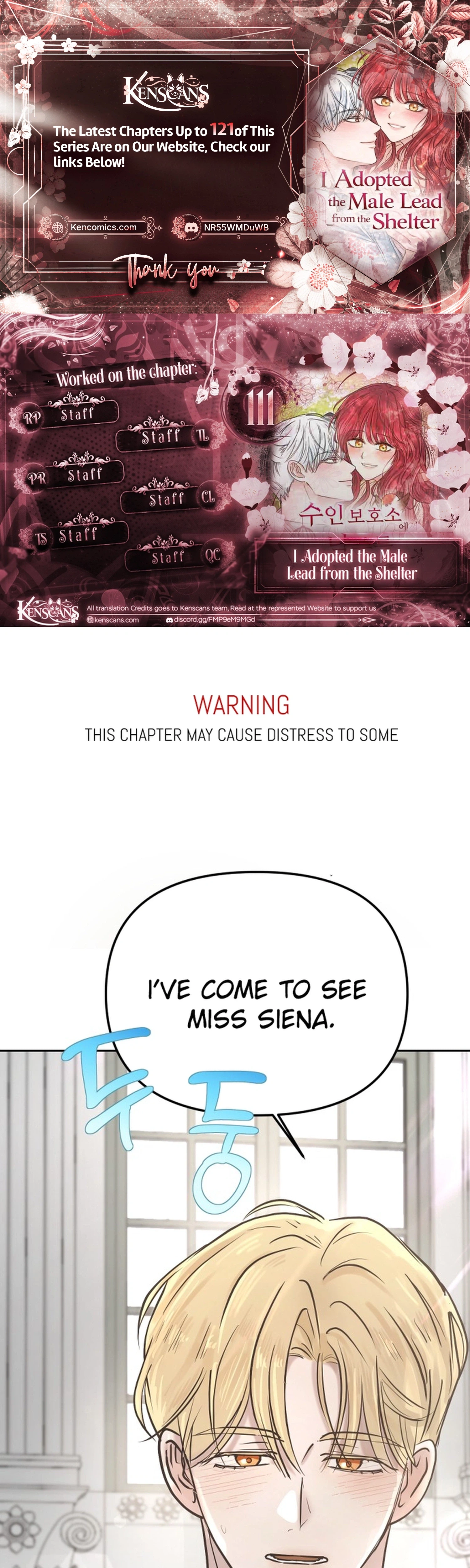 I Adopted a Male Lead From a Prison Shelter Chapter 111 page 1