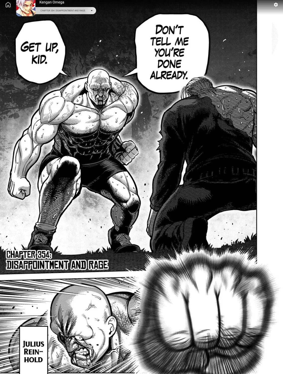 Kengan Omega Chapter 354 page 1