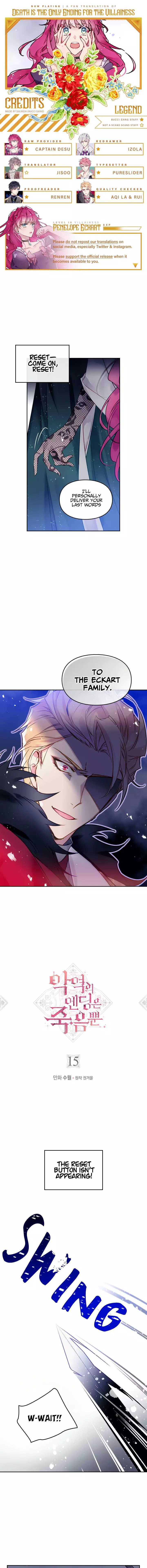 Death Is The Only Ending For The Villainess Chapter 15 page 1