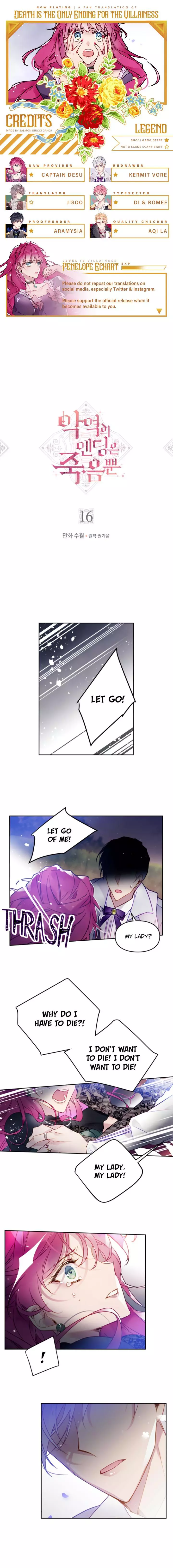 Death Is The Only Ending For The Villainess Chapter 16 page 1