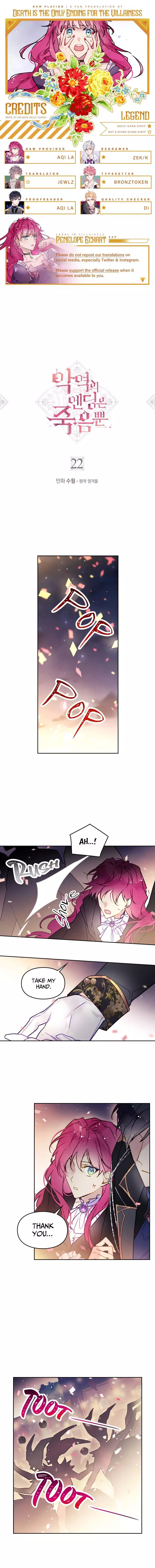 Death Is The Only Ending For The Villainess Chapter 22 page 1